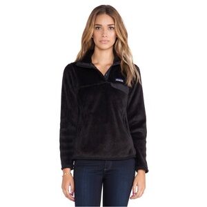 Patagonia Women's Re-Tool Snap-T Pullover in Black - Medium